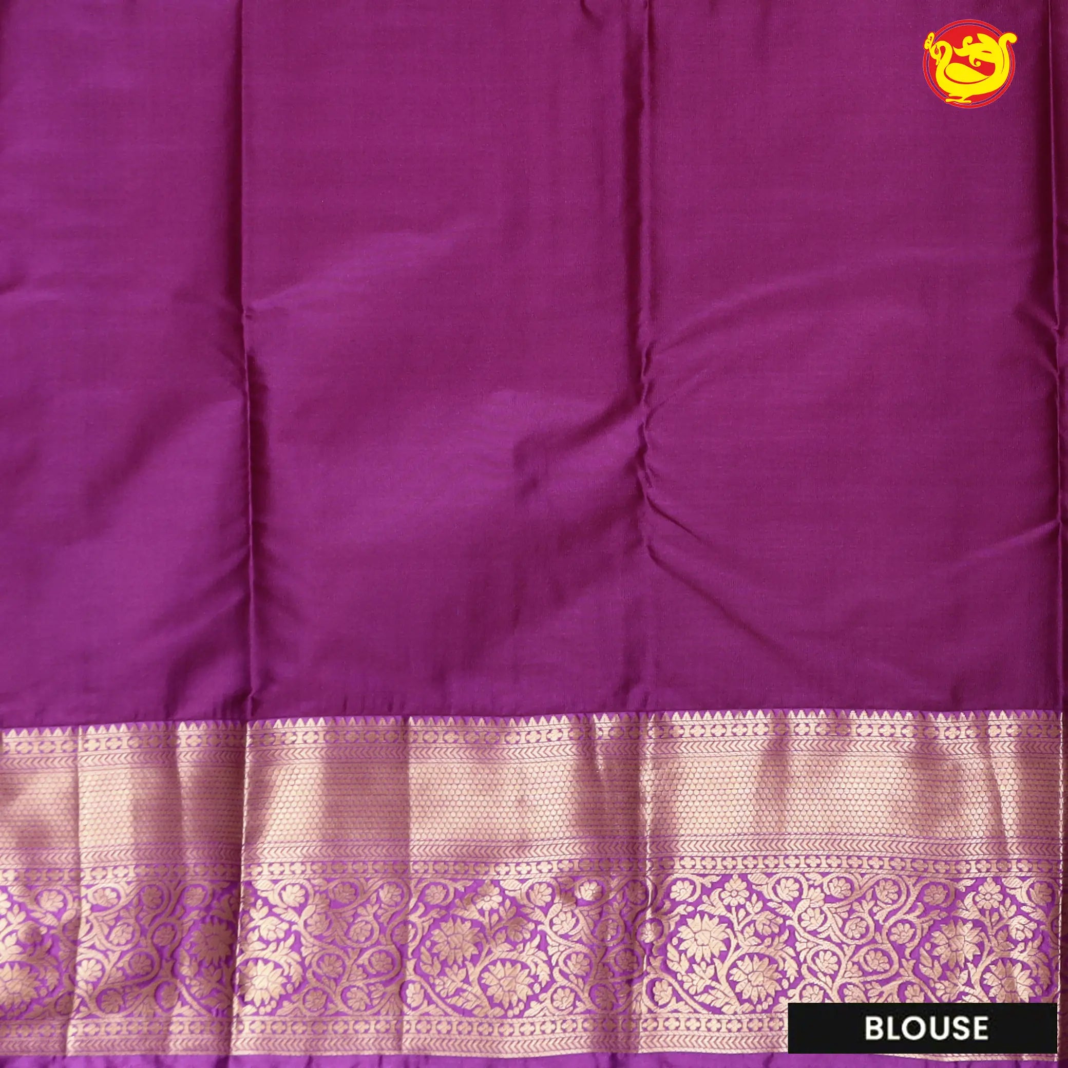 Blue with Purple Soft Silk Saree