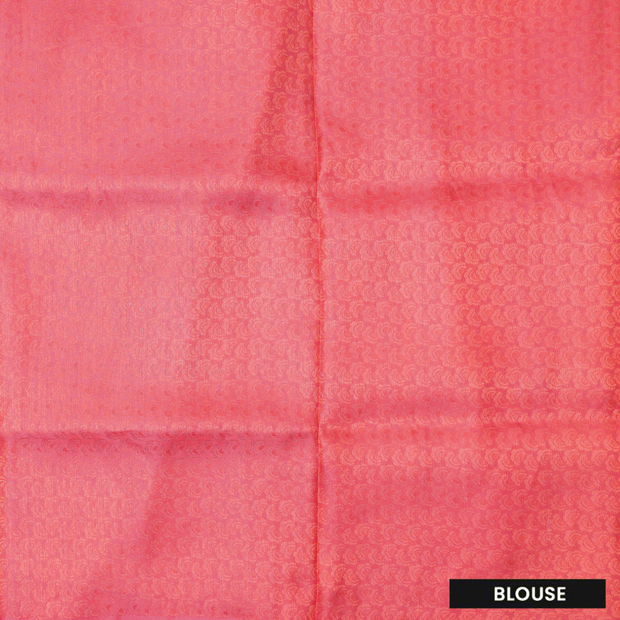 Peach with Rose pink Semi Burberry Silk Saree