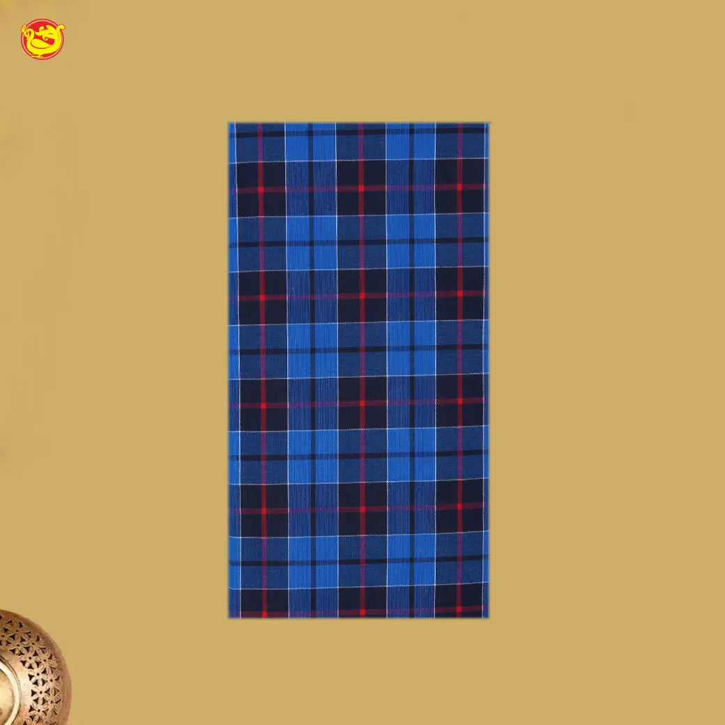 Men’s Checked Cotton Stitched Lungi