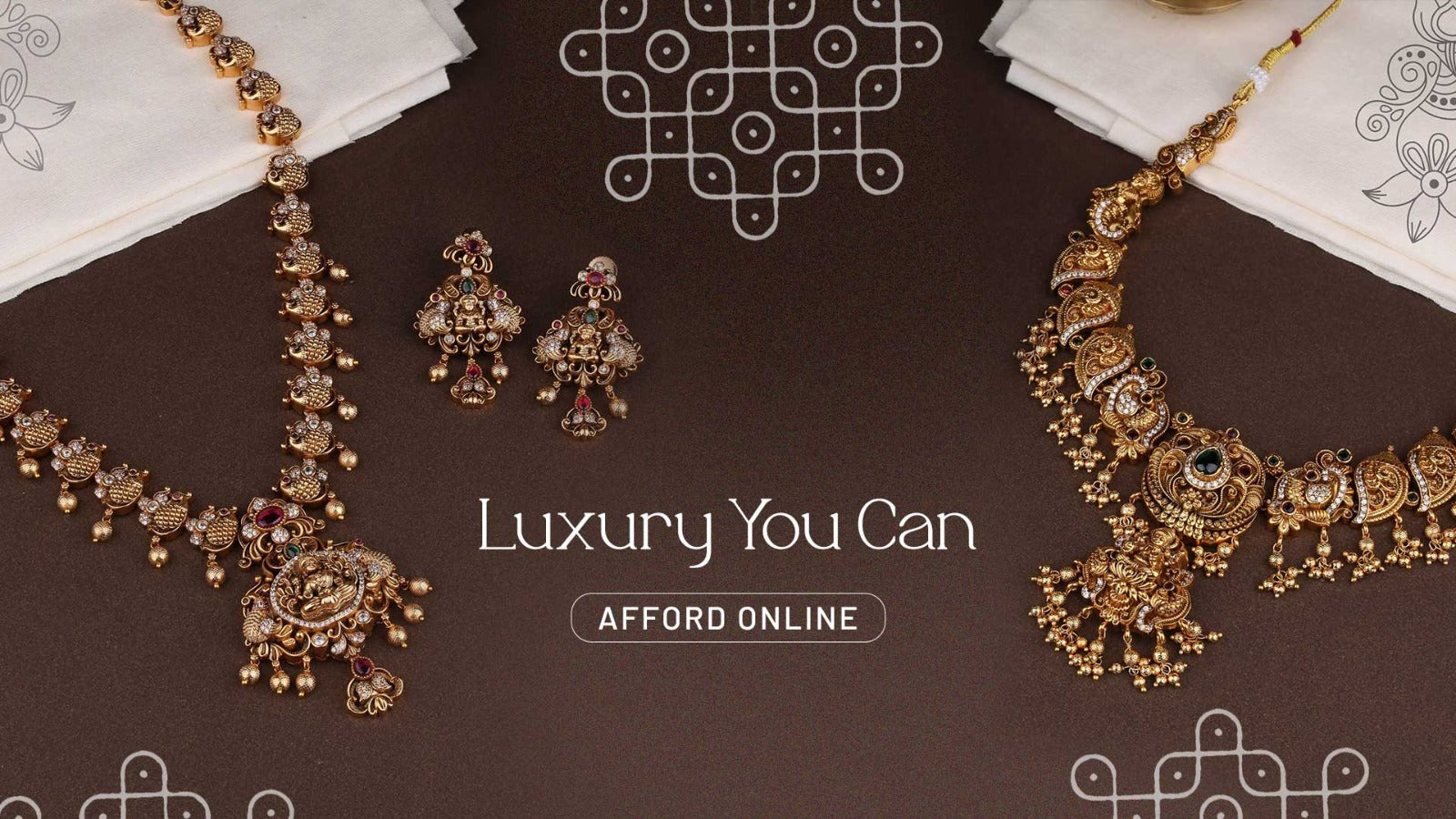 Find the Beauty of Handcrafted Brass Jewelry at Theni Anantham—Luxury You Can Afford Online