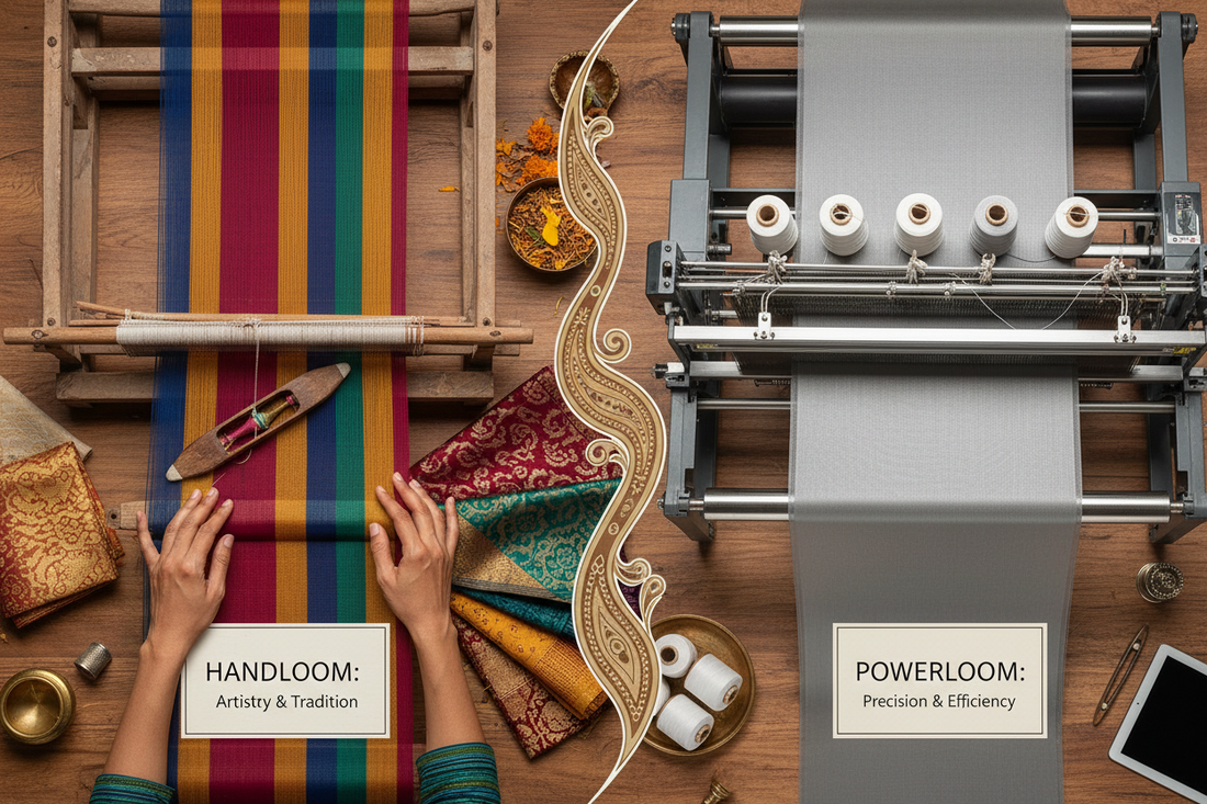 The Difference Between Handloom and Power Loom Fabrics