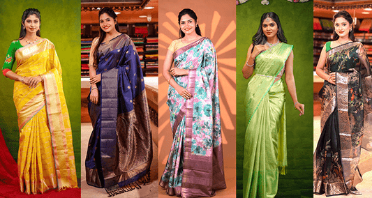 10 Special Makar Sankranti Look & Pongal Saree Collection 2025 - Thenianantham