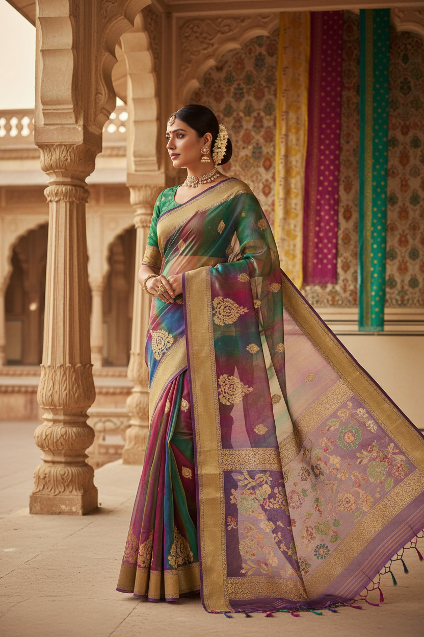 The Rise of Metallic Tissue Sarees for Evening Wedding Receptions in Cumbum and Periyakulam
