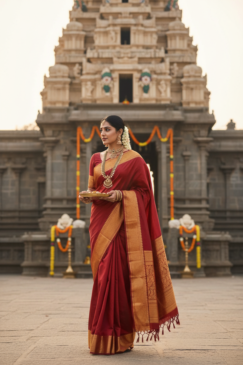 What to Wear for Meenakshi Amman Temple Festivals: Light, Non-Slip Traditional Silks for Long Walks
