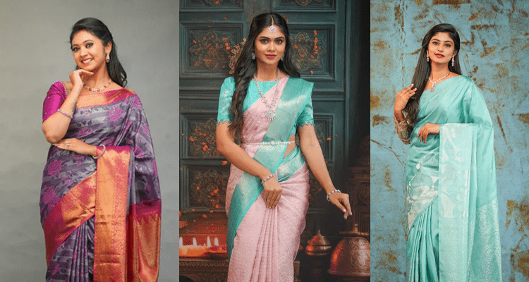 Types of Silk Sarees by Theni Anantham for your reception look: 2025 - Thenianantham