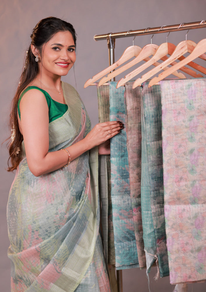 Chanderi Silk Saree - Thenianantham