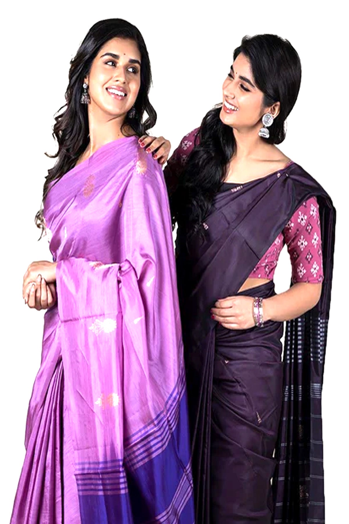 Banana Pith Sarees - Thenianantham