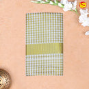 Southloom Exclusive Onam Kasavu Saree Checked Motifs Across Body (Matching Blouse Included) - Thenianantham