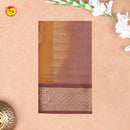 Mustard yellow with light Maroon Soft Silk Saree - Thenianantham