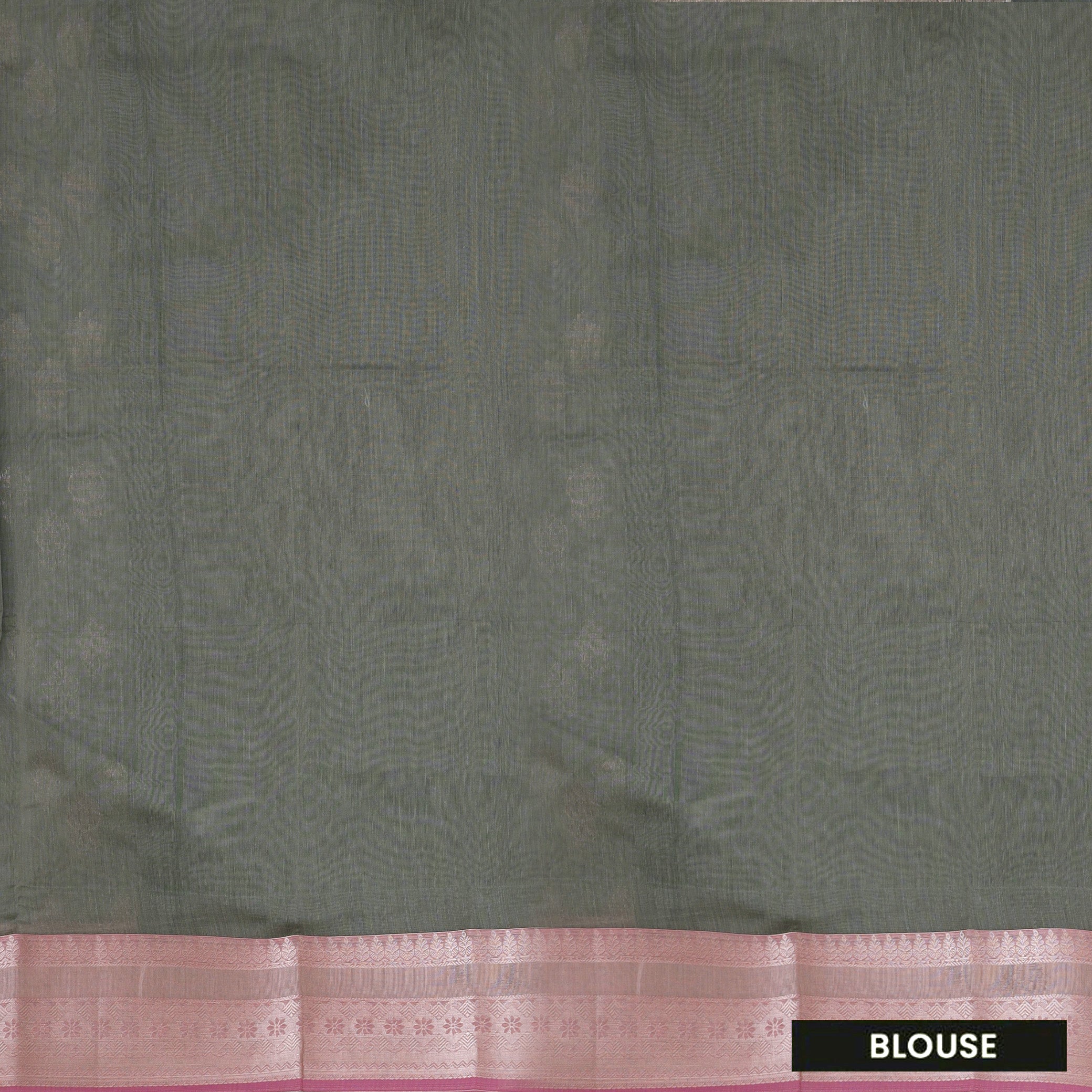 Ash Grey  With  Pink  Silk Cotton Saree