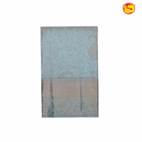 Light blue pure Kanchipuram silk saree - Thenianantham