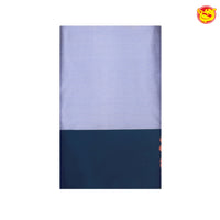 Light Grey with Deep green Soft Silk Saree - Thenianantham