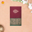 Maroon With Dark Green Kalyani Cotton Saree