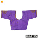 Purple With Aari Embroidery Work Women Readymade Blouse