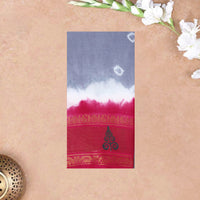 Grey With Light Pink Sungudi Cotton Saree   without Blouse