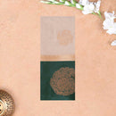 Cream With  Green  Border Silk Cotton Saree