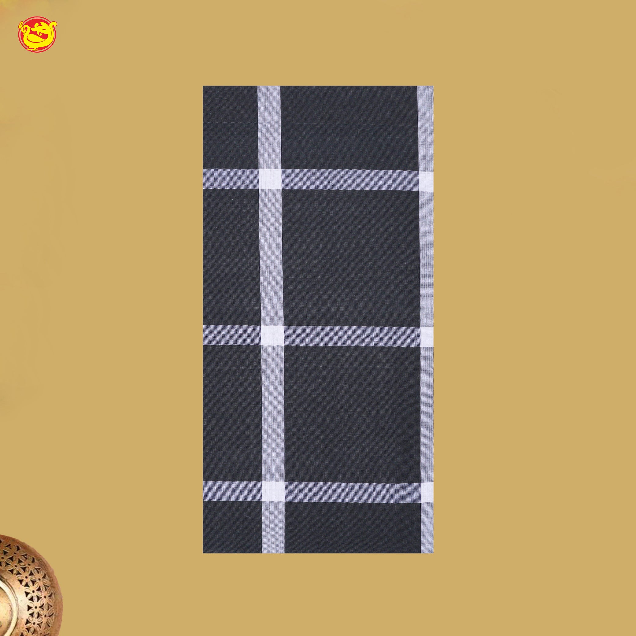 Men’s Checked Cotton Stitched Lungi