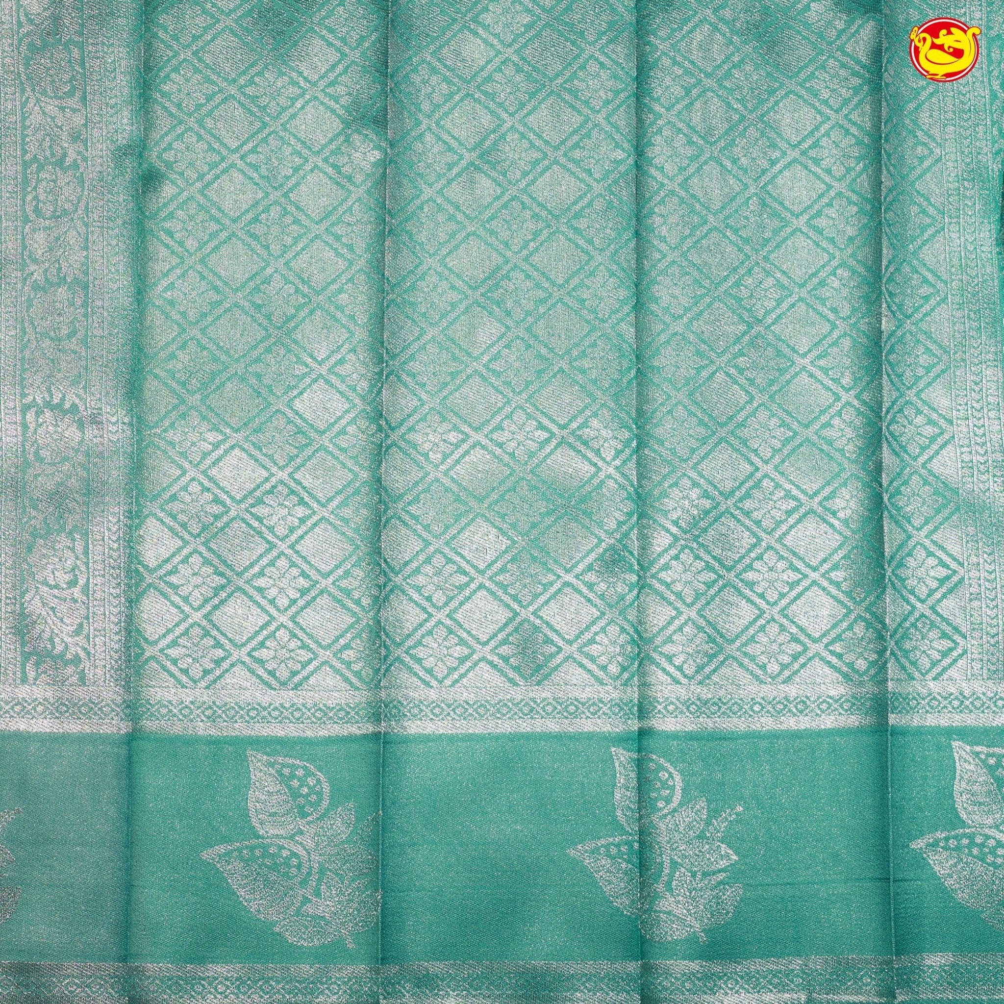 Pink with Green Traditional Kubera Pattu - Thenianantham