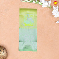 Pastel Green Flamingo Motifs Kubera Pattu Saree - Thenianantham