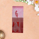 Pink with Maroon Mango Floral Motifs Kubera Pattu Saree - Thenianantham