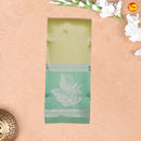 Olive Green Floral Leaf's Motifs Kubera Pattu Saree - Thenianantham