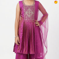 Rani Pink Color Girls Branded Readymade Sharara set