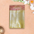 Peach with Pastel Green Tissue Wedding Silk Saree
