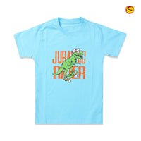 Sky Blue Colour Cotton Boys T-Shirt Summer Collection