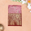 Pink Floral Motifs Tissue Wedding Silk Saree - Thenianantham