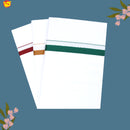 3 White Dhotis Combo Offer –  Cotton Traditional Men’s Dhoti