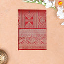 Chilly Red with Golden Zari Border Wedding Silk Saree