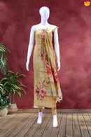 Sandal with Maroon Ladies Cotton Churidar Set Material
