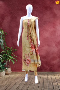 Sandal with Maroon Ladies Cotton Churidar Set Material