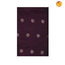 Maroon with Dark Red 9 Yards Soft Silk Saree - Thenianantham