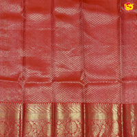Orange Shade with Pink Traditional Tissue Wedding Silk Saree