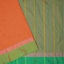 Orange With Green  Arani Silk Saree