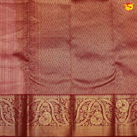 Pink Floral Motifs Tissue Wedding Silk Saree - Thenianantham