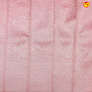 Pink with Peach Floral motifs Kubera Pattu Saree - Thenianantham