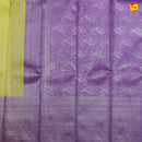 Pastel Green with Magenta Buttas Motifs Kubera Pattu Saree - Thenianantham