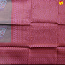 Grey with Copper with Maroon Border Kubera Silk Saree - Thenianantham