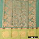 Rose Pink  With Green Border Silk Cotton Saree