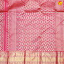 Red Rose with Gold Zari Border Wedding Silk Saree