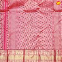 Red Rose with Gold Zari Border Wedding Silk Saree