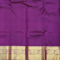 Purple with Golden Zari Border Wedding Silk Saree
