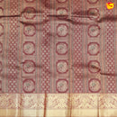 Chocolate Brown with Gold Zari Wedding Silk Saree