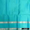 Mustard Orange  With Teal Green Soft Silk Saree