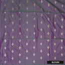 Green with Purple Soft Silk Saree