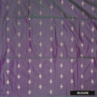 Green with Purple Soft Silk Saree