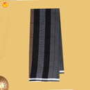 Men’s  Block with Grey Checked Cotton Stitched Lungi