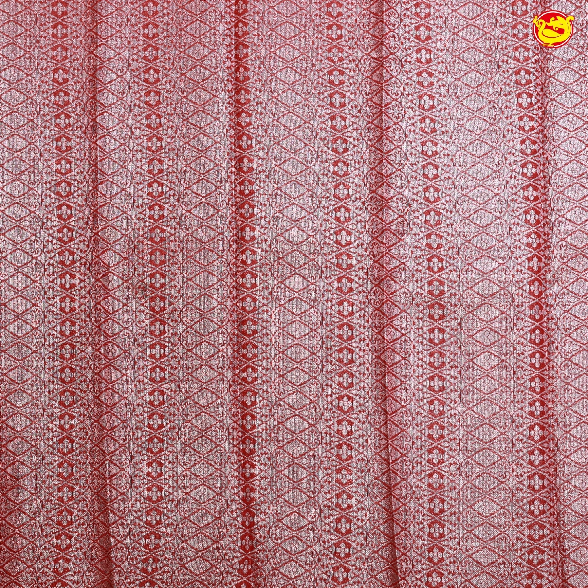 Pink with Maroon Mango Floral Motifs Kubera Pattu Saree - Thenianantham